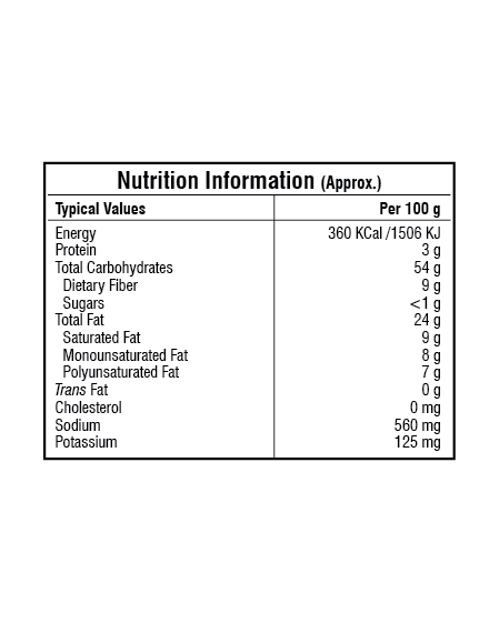 Bikaji Funkeen Corn Puff Cheese and Herb Nutrition Facts