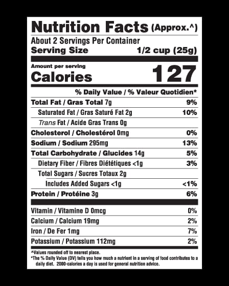 Soya Chips Nutrition Facts